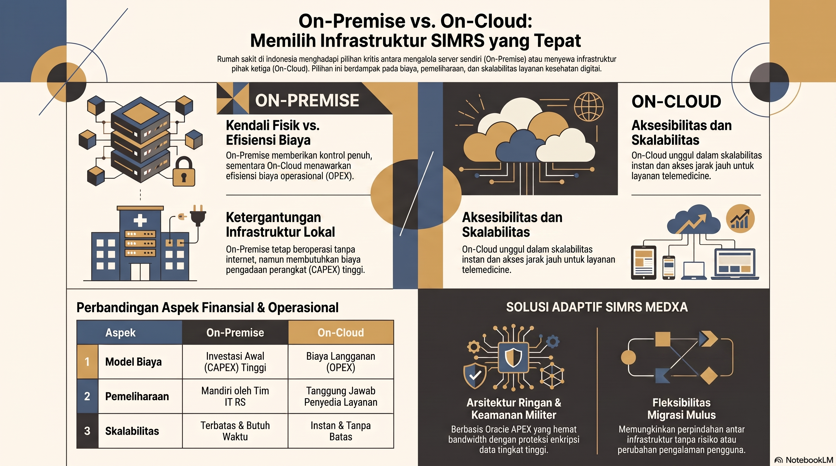 Memilih Infrastruktur SIMRS untuk Rumah Sakit di Indonesia: On-Cloud vs On-Premise